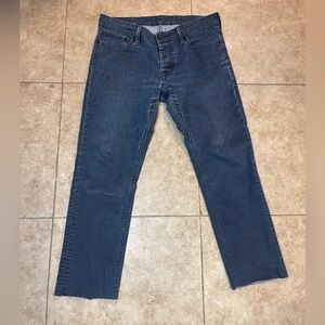 (33 x 30) Mens Levi's 511 Blue Jeans Slim Fit Dark Wash Black Tab